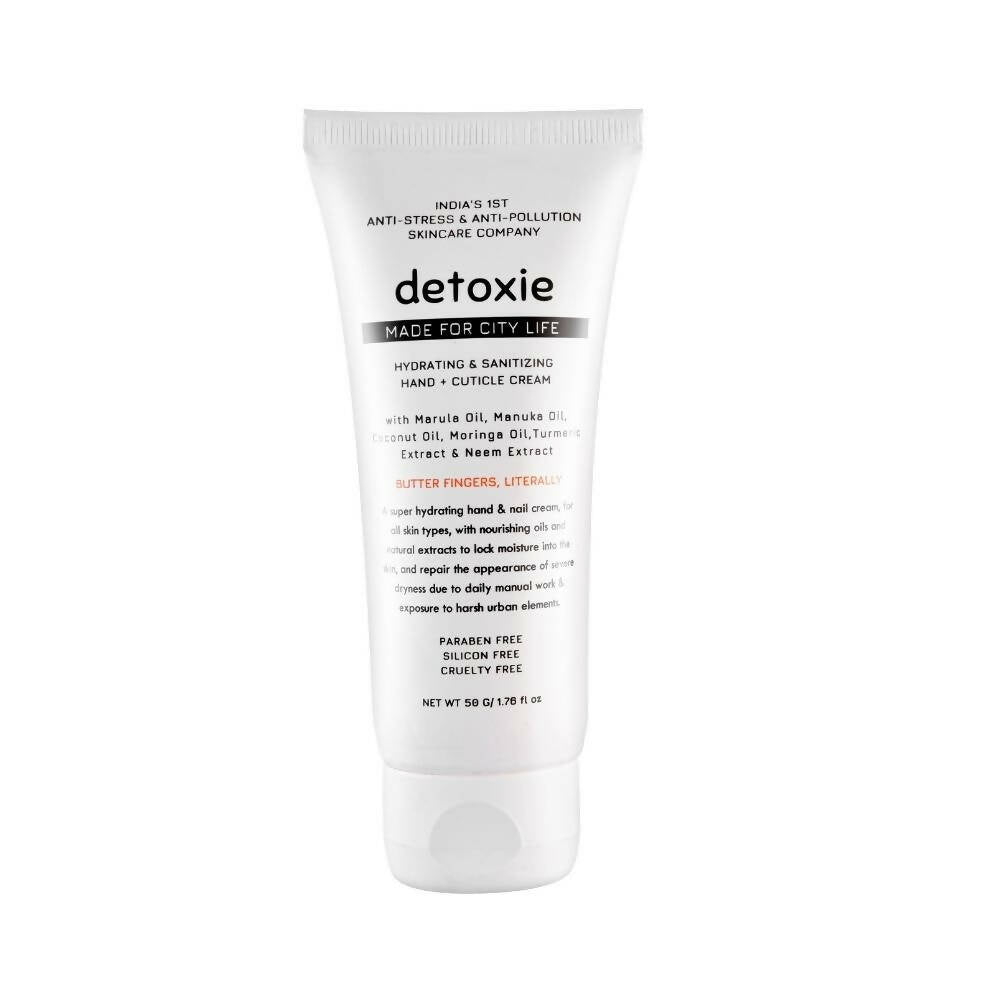 Detoxie Hydrating & Sanitizing Hand & Cuticle Cream - 50 gms