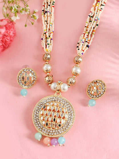 VOJ Women Multi Color stainless steel Jewellery Set