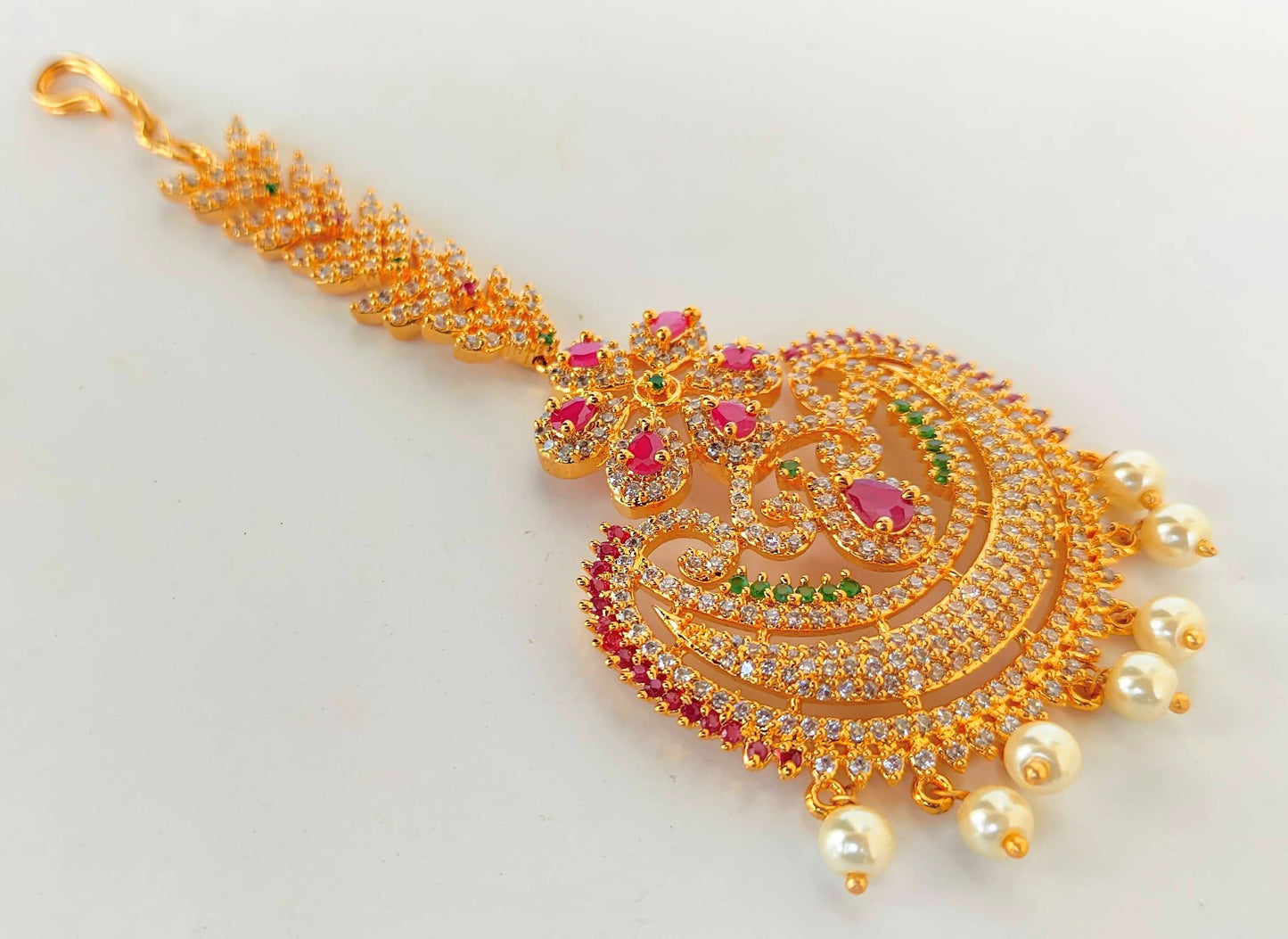 Multicolor Maang Tikka For Wedding