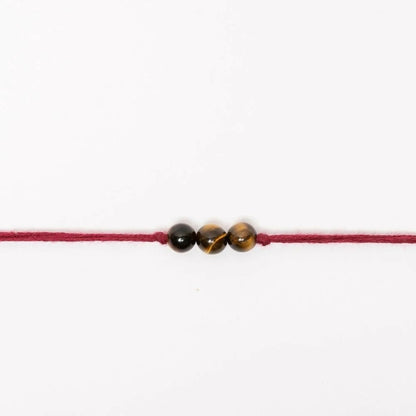 Indianvibez Bodh Success Shield Real Crystal Stone Rakhi