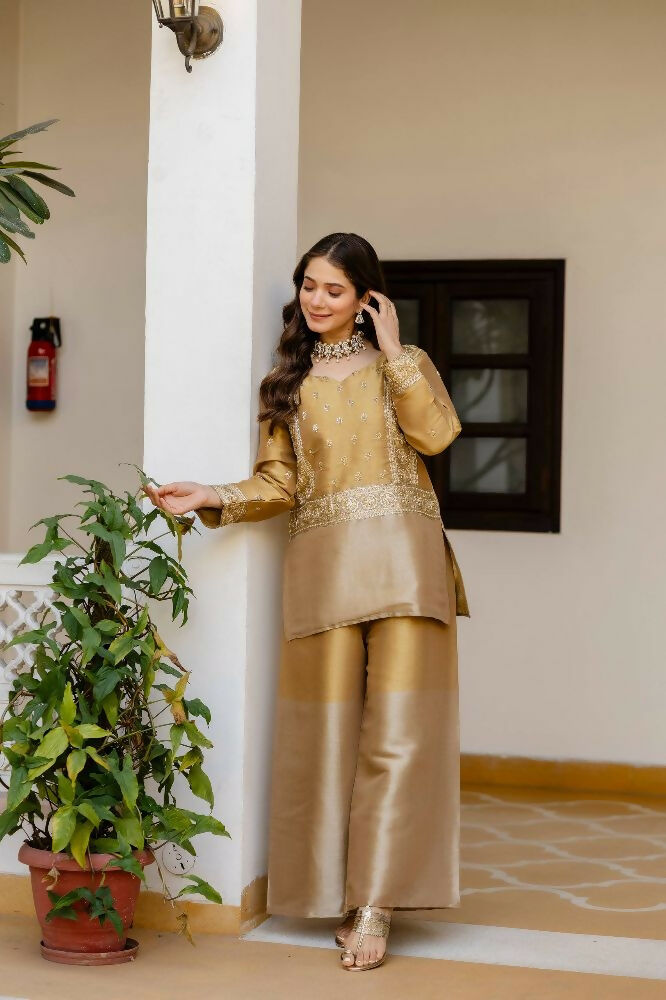 Teeya Creation Multi Color Pure Banarasi Viscose Party War Trending Salwar suit