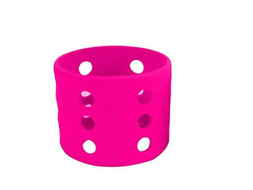 Safe-O-Kid Silicone Baby Feeding Bottle Cover Cum Sleeve for Insulated Protection 60mL- Pink