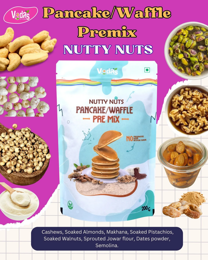 Vedas Kitchen Nutty Nuts Waffle/Pancake Premix