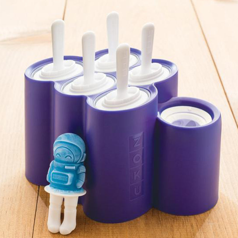 Space Blue Ice Pop Maker with 6 Popsicle Molds