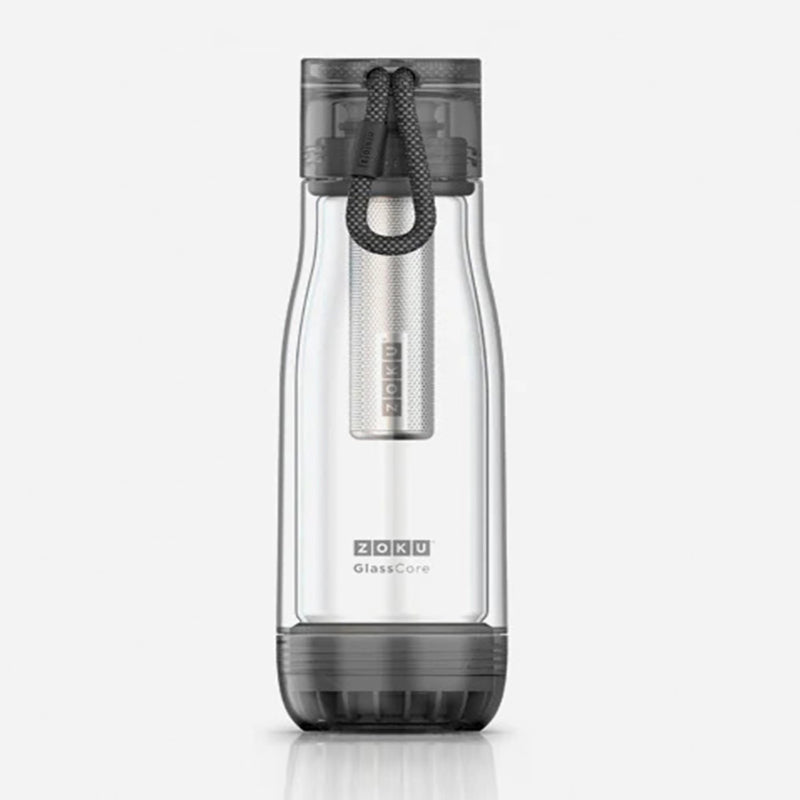 Glass Core Bottle with Stainless Steel Tea Infuser | 475ml