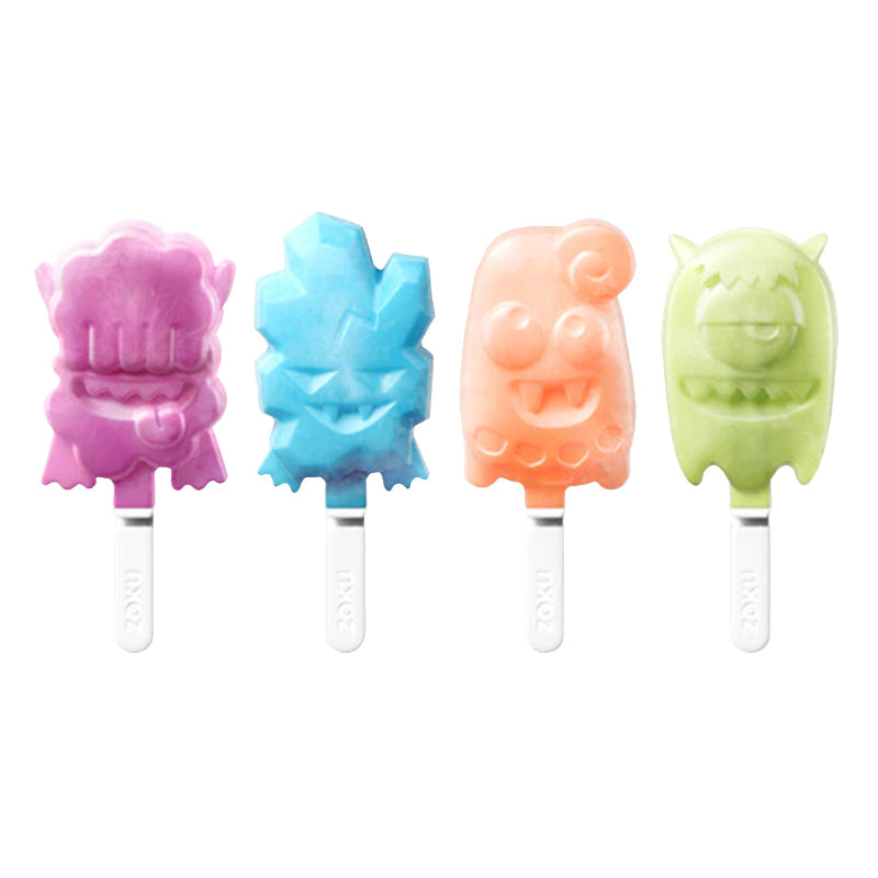 Monster Purple Ice Pop Maker Tray with 4 Popsicle Molds