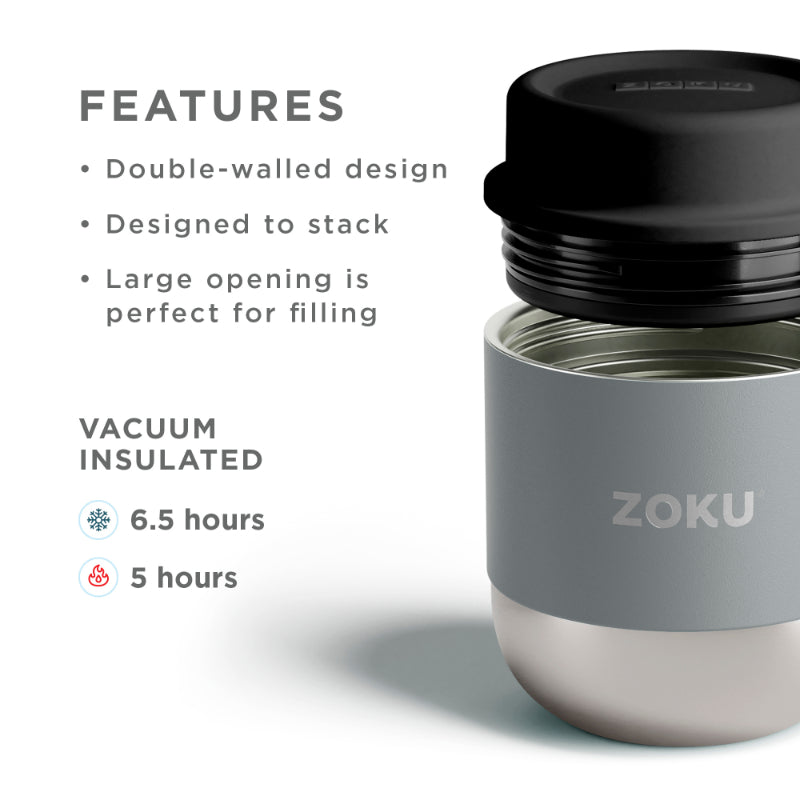 Double Wall Vaccum Insulated 5 Inches Stainless Steel Food Jar | Multiple Colors