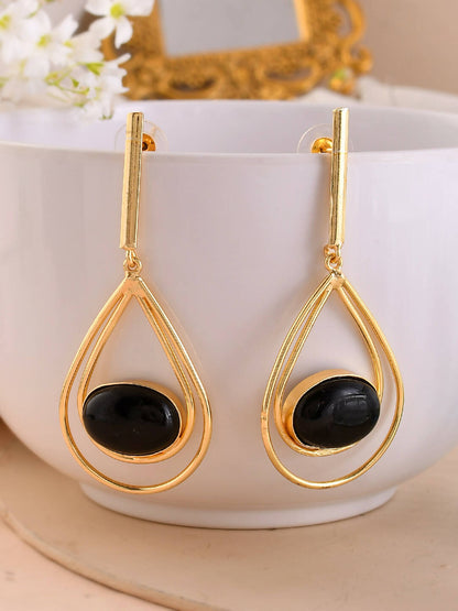 VOJ Women Gold Color stainless steel Earrings