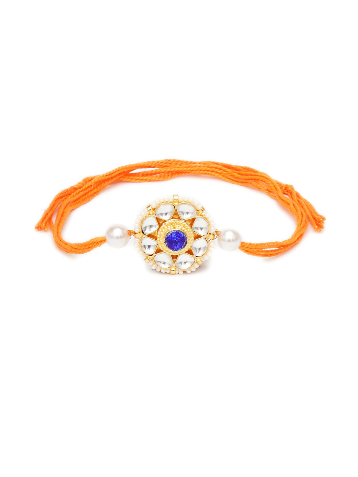 Designer kundan Rakhi - Ruby Raang