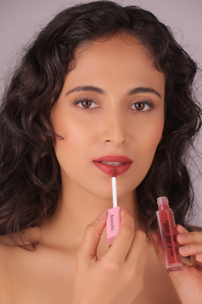Ammoha Cosmetics Long-Lasting, Matte-Finished Cinnamon Drizzle Color Liquid Lipstick