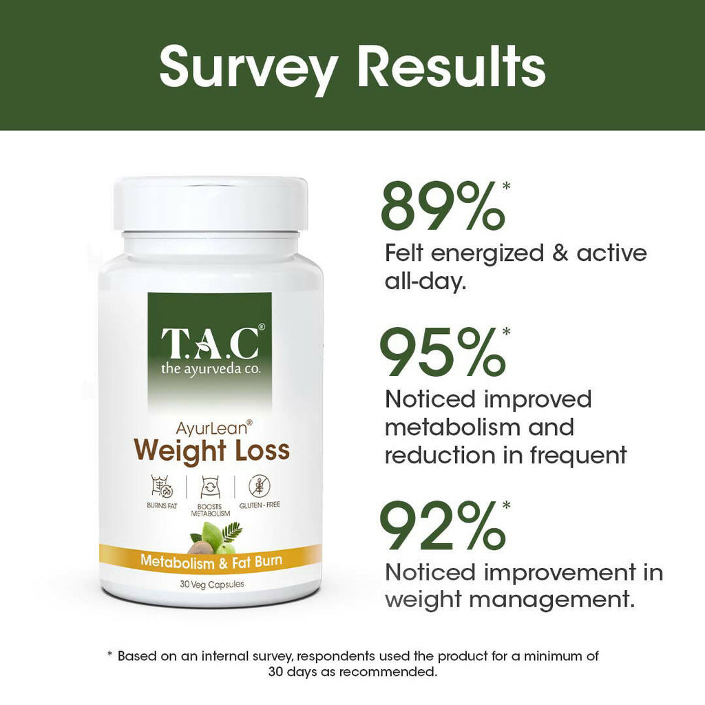 T.A.C - The Ayurveda Co. AyurLean Weight Loss Veg Capsules - 30 veg Capsules