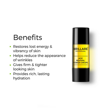 Brillare Age Revival Power Drops 100% Natural Face Serum With Aragn Oil