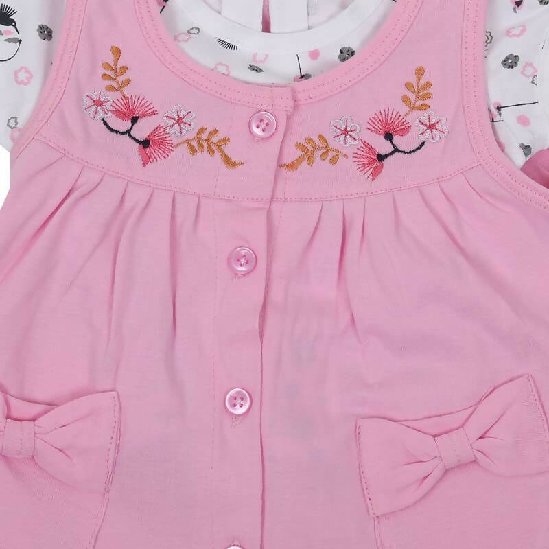 NammaBaby Baby Girl's A-Line Mini Frock Dress - Pink 114