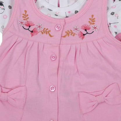 NammaBaby Baby Girl's A-Line Mini Frock Dress - Pink 114