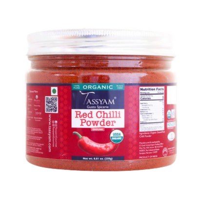 Tassyam Organics Certified 100% Organic Red Chilli Powder