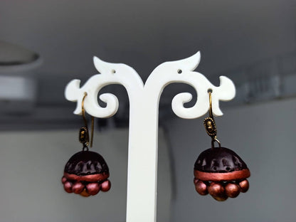 Terracotta Beautiful Boho Style Jhumkas