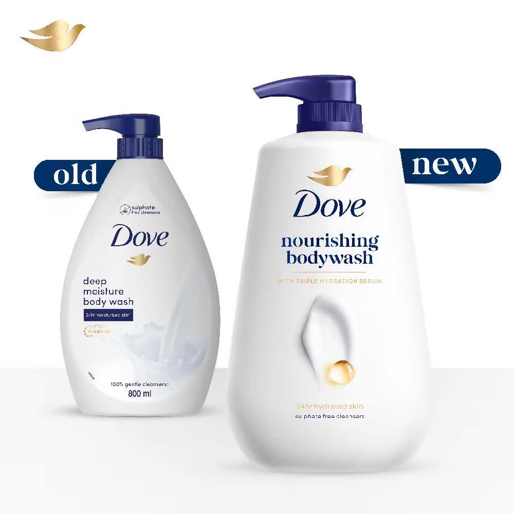 Dove 24 Hr Hydrated Skin Nourishing Body Wash For Soft Smooth Skin