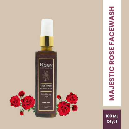 Neev Herbal Handmade Soaps Rose Majestic Glow Face Wash