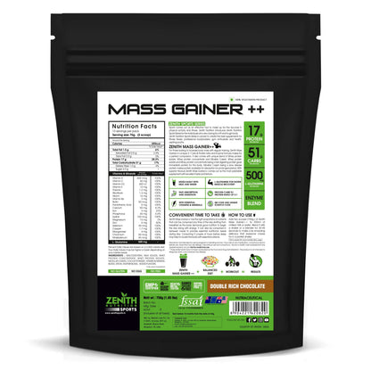 Zenith Sports Mass Gainer with Enzyme blend