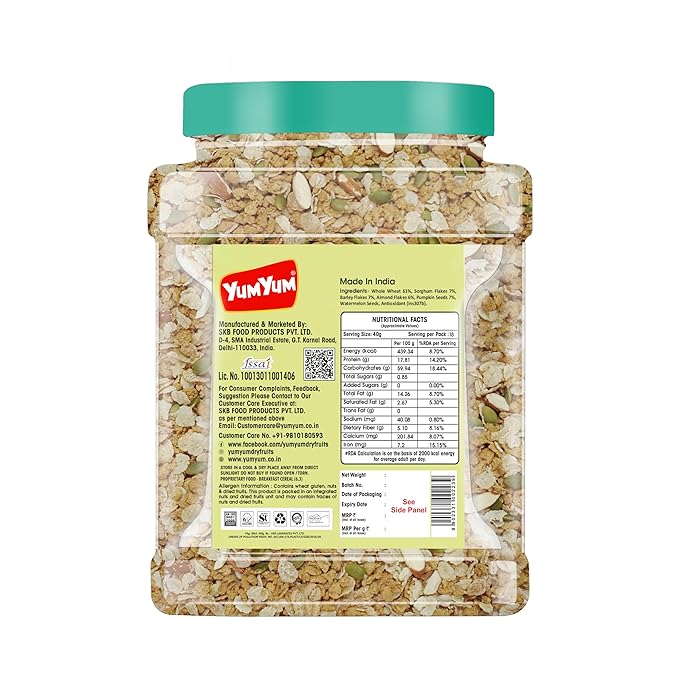 Yum Yum Zero Added Sugar Muesli Jar