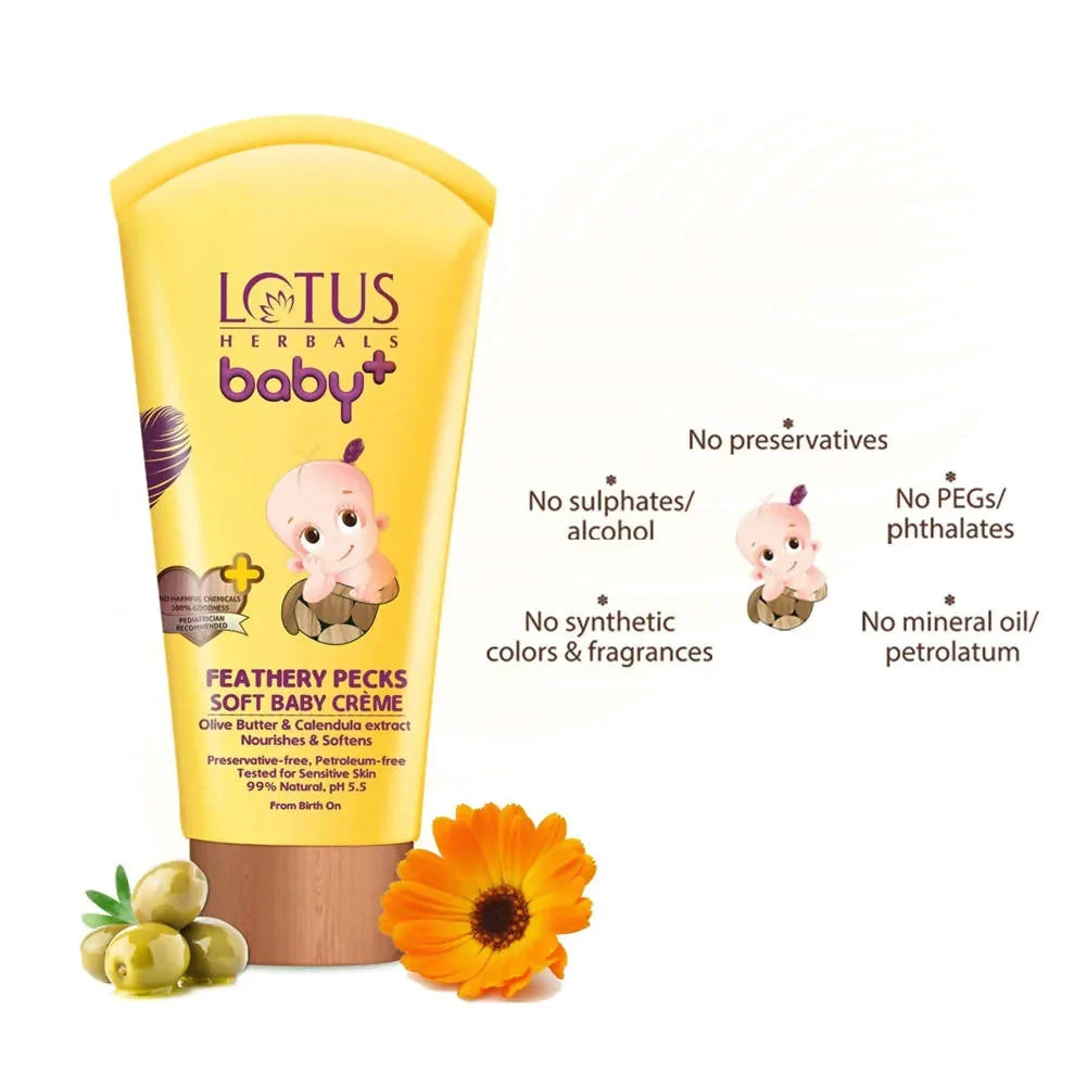 Lotus Herbals Baby+ Feathery Pecks Soft Baby Crème