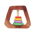 Matoyi Trapezium Wooden Baby Rattle