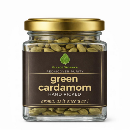 Village-Organica Green Cardamom (Elaichi) Whole – Handpicked
