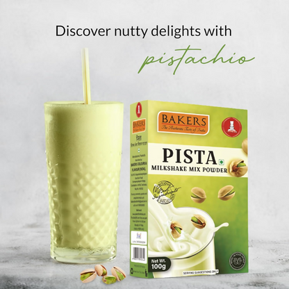 BAKERS Milk Shake Mix Powder - Pista Flavor
