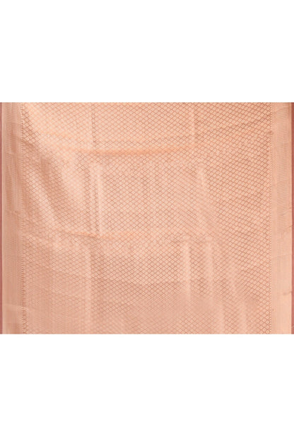 Joban Fashion Copper Pure Banarasi Tissue Saree