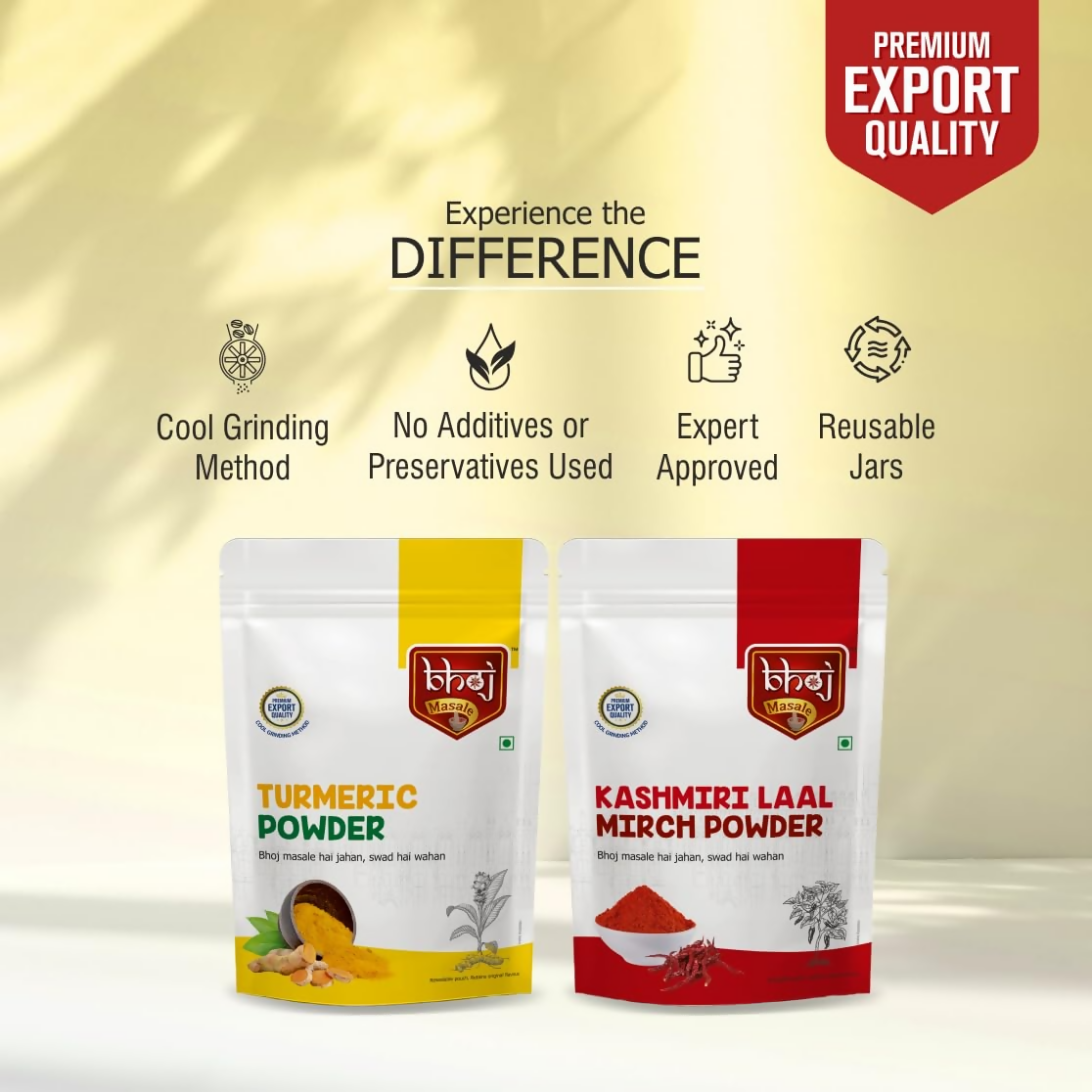 Bhoj Masale Haldi And Kashmiri Lal Mirch Powder
