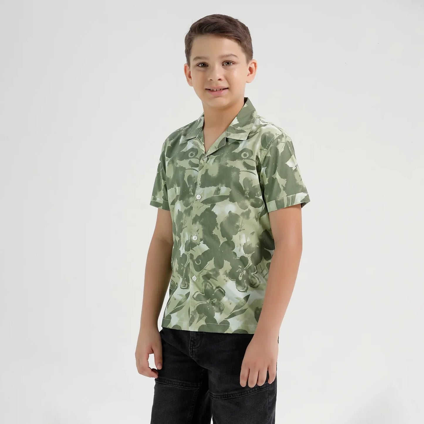Chilins Boys Printed Resort Beach Regular Fit Shirt