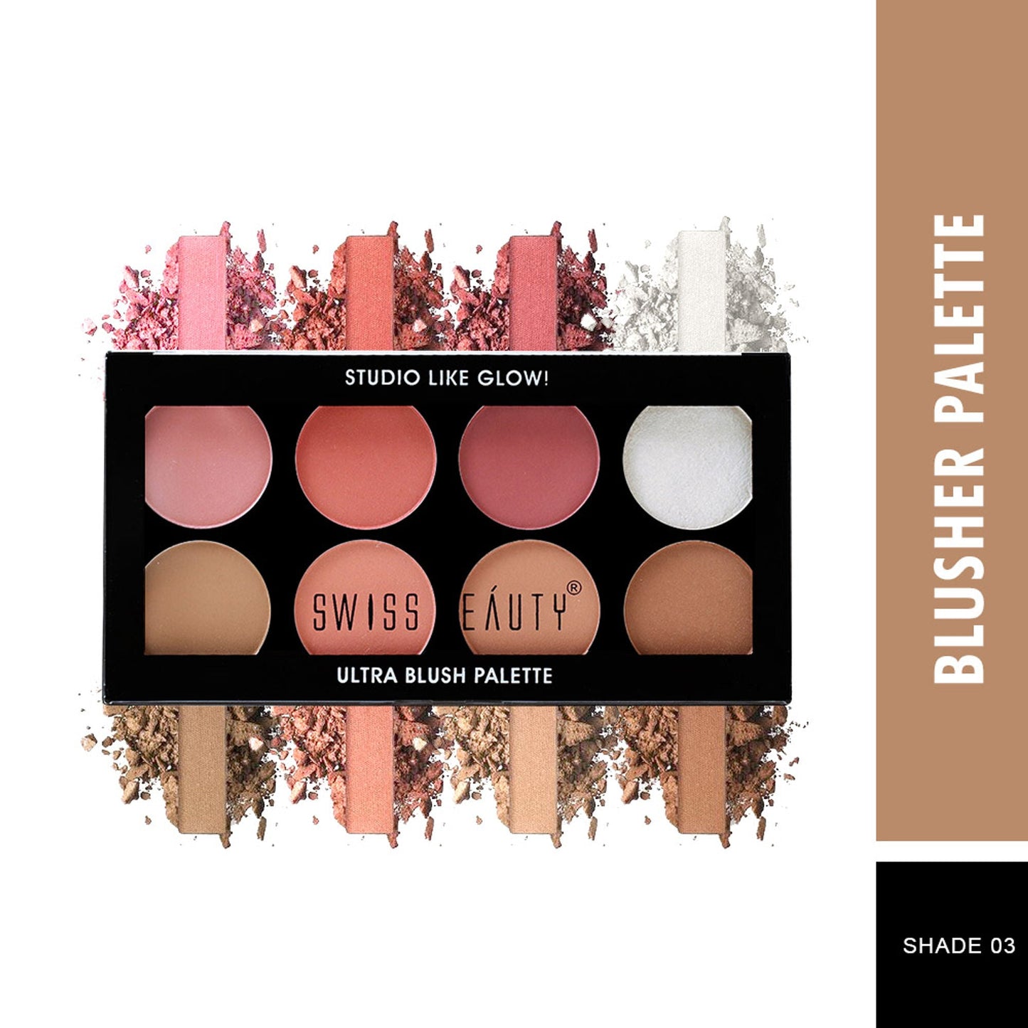 Swiss Beauty Ultra Blush Palette - Shade 03