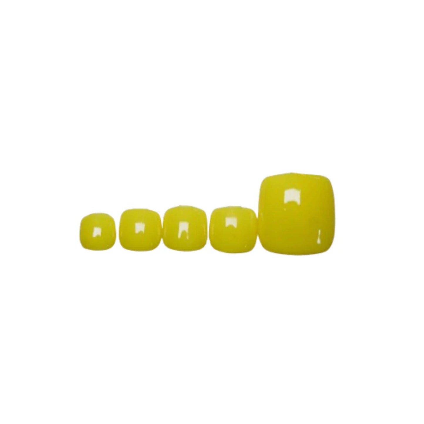 SOEZI Neon Blast Toezi Reusable Press On Nails - Ready To Wear Kit