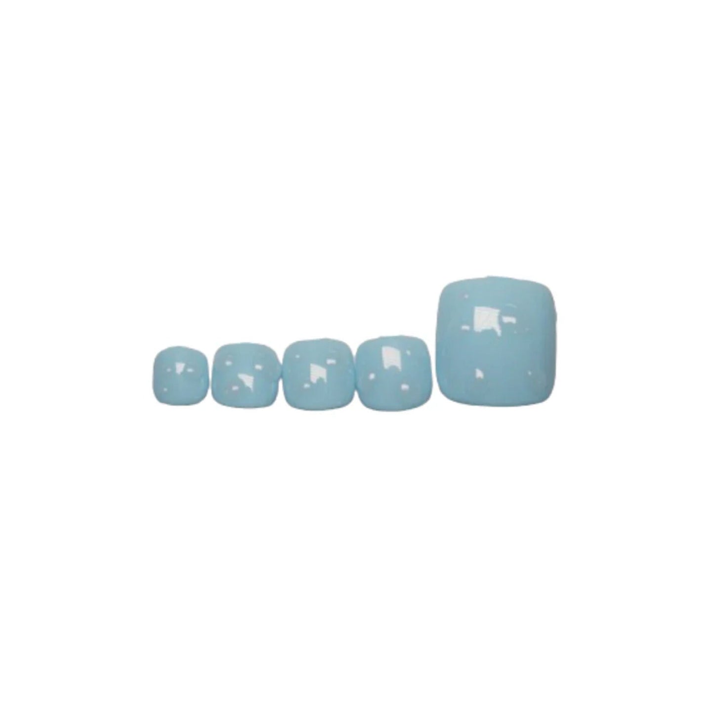 SOEZI Oceans Whisper Toezi Reusable Press On Nails - Ready To Wear Kit