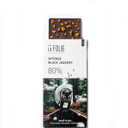 La Folie Intense Black Jaggery Chocolate