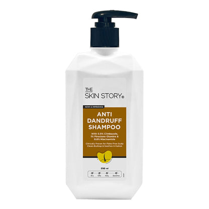 The Skin Story Anti Dandruff Deep Ceansing Shampoo Calms & Soothes Scalp With Saniscalp & Argan Oil