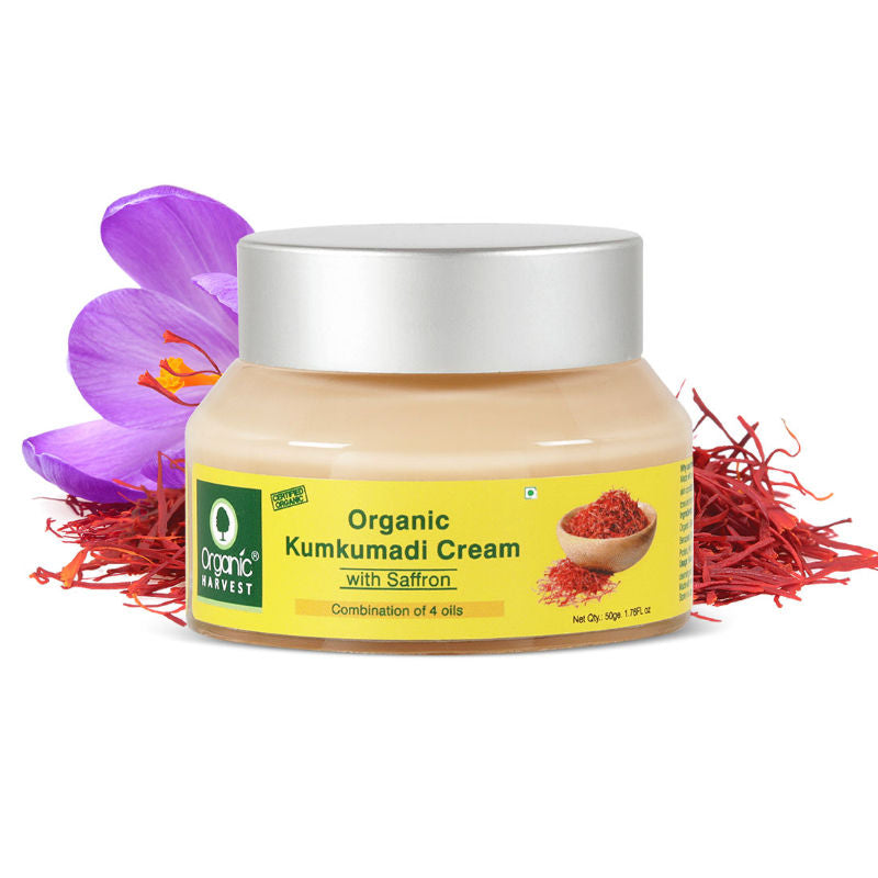 Organic Harvest Organic Kumkumadi Cream With Saffron - 50 gms