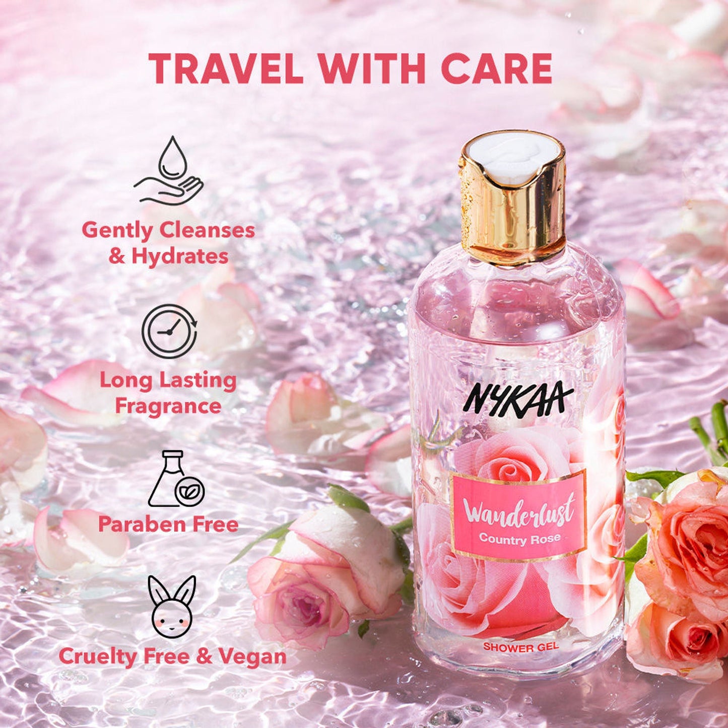 Wanderlust Shower Gels - Country Rose
