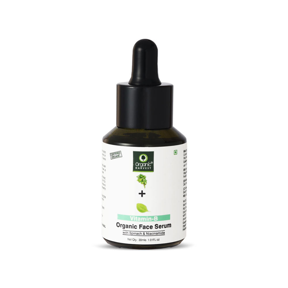Organic Harvest Vitamin B Organic Face Serum with Spinach & Niacinamide - 30 ml