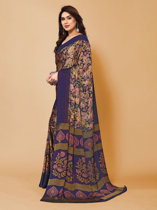 Fabmora Floral Printed Saree