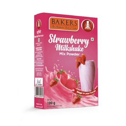 BAKERS Milk Shake Mix Combo - Rose, Vanilla, Strawberry & Blueberry