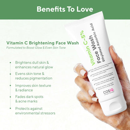 Cos-IQ Vitamin C-5% Brightening and Glow Face Wash