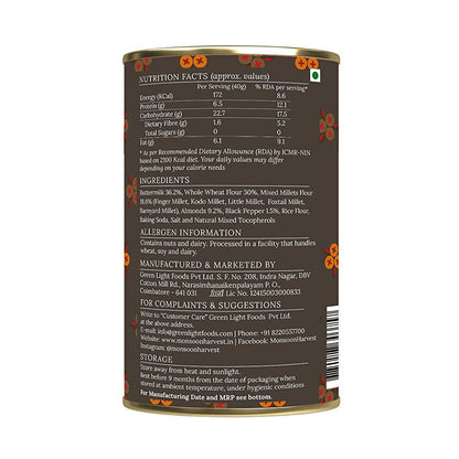 Monsoon Harvest Buttermilk & Millet Crackers Black Pepper