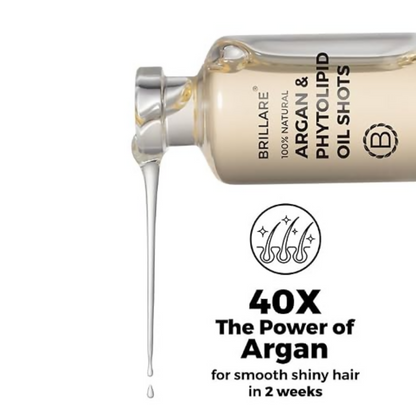 Brillare Argan & Phytolipid Oil Shots For Dry, Frizzy Hair