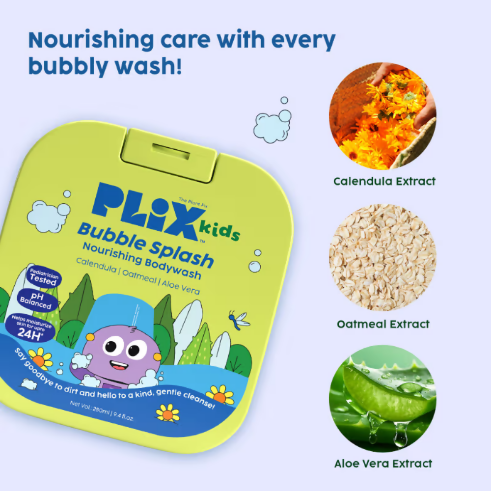 PLIX The Plant Fix Kids Bubble Splash Body Wash