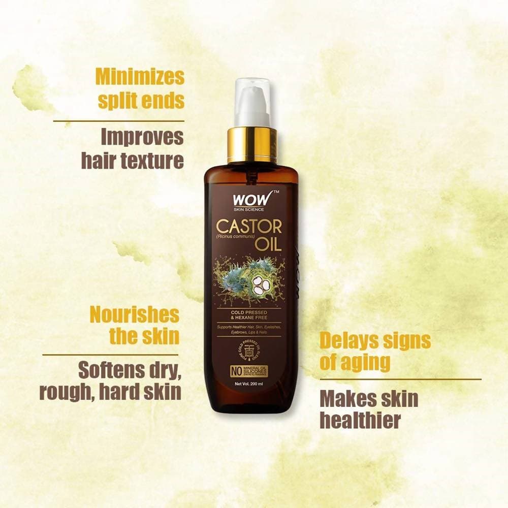 Wow Skin Science Castor Oil - 200ml