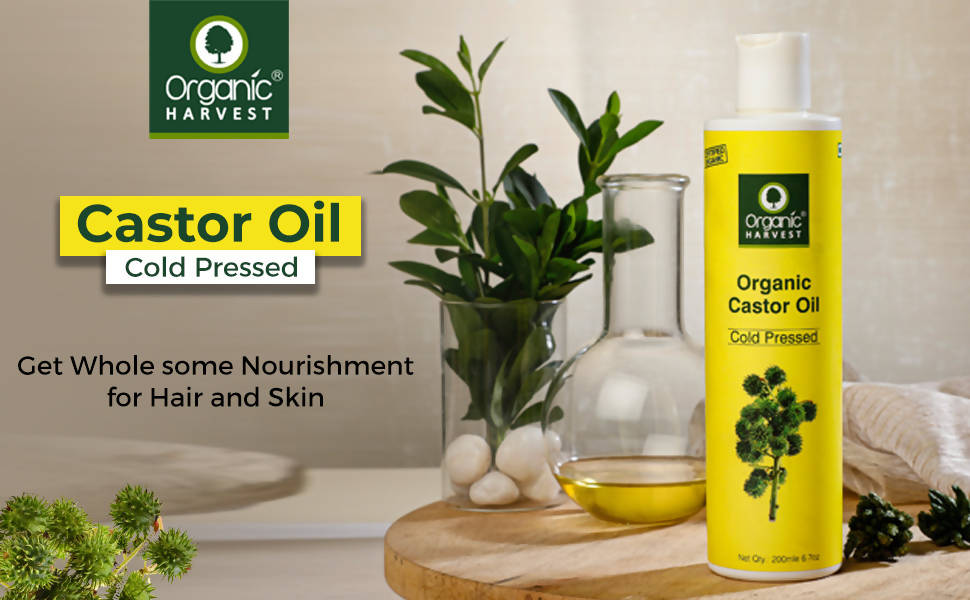 Organic Harvest Cold Pressed Organic Castor Oil - 200 ml
