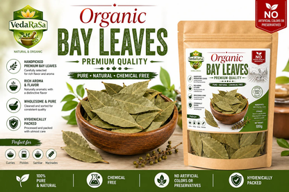 VedaRasa Organic Bay Leaves Premium Quality