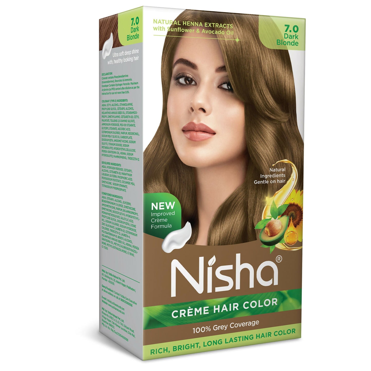 Nisha Creme Hair Color for Women - Dark Blonde