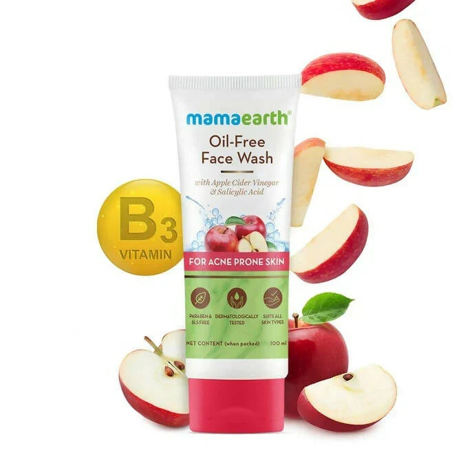 Mamaearth Oil-Free Face WashA pple  Acid for Acne-Prone Skin -100 ml
